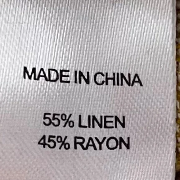 Drew Anthropologie Striped Linen Blend Sleeveless Raw Hem Jumpsuit - Picture 7 of 7